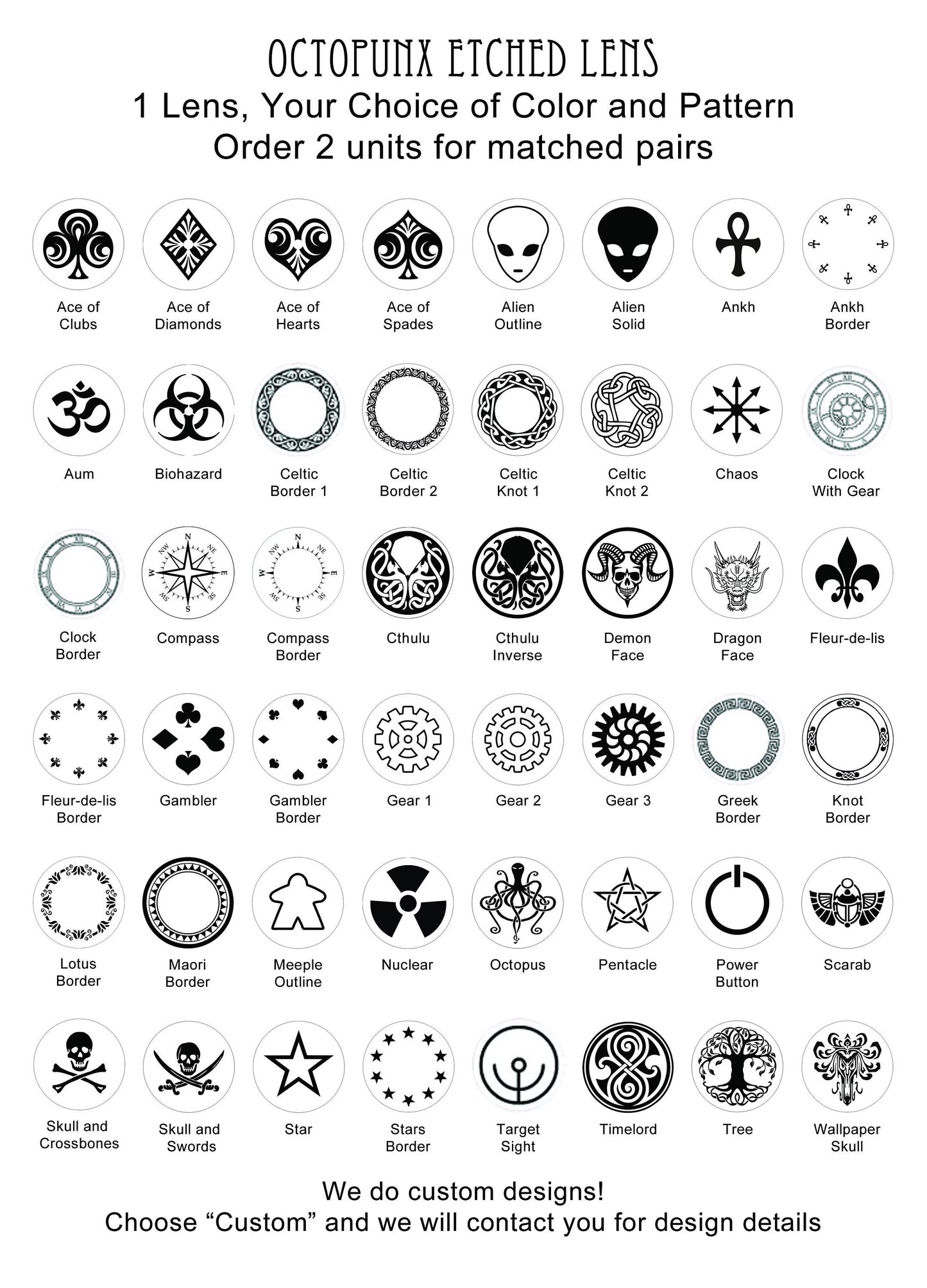 Custom Etched Lenses Service | Personalized Car Headlight & Taillight Designs