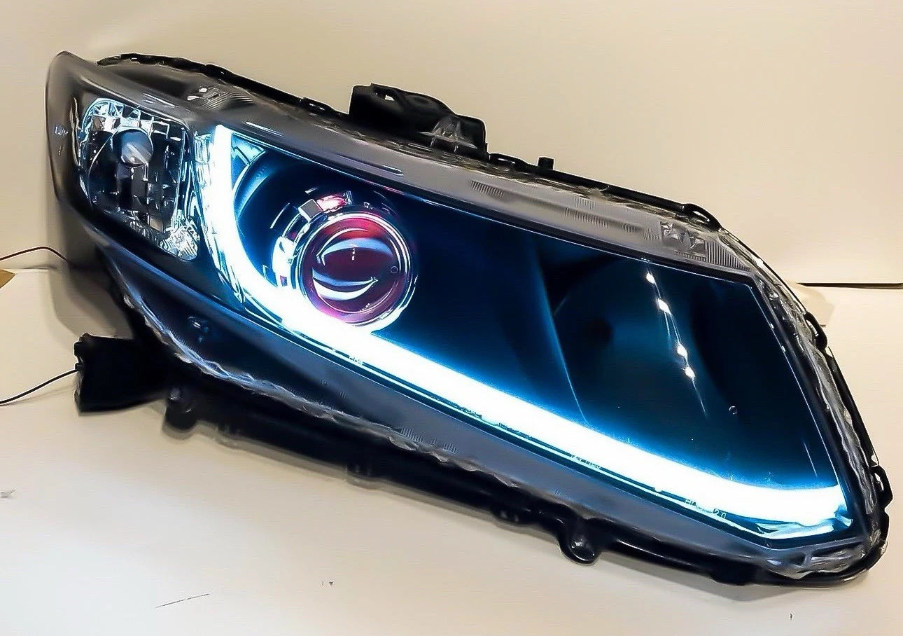 Black Headlights For 2012-2015 Honda Civic Sedan 4-Door 2012 2013 Coupe Headlamp