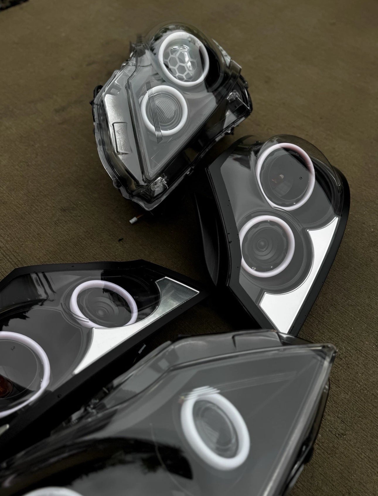 2010-2013 G37 / 11-12 G25 Sedan Black Projector Halo Headlights + Tail lights
