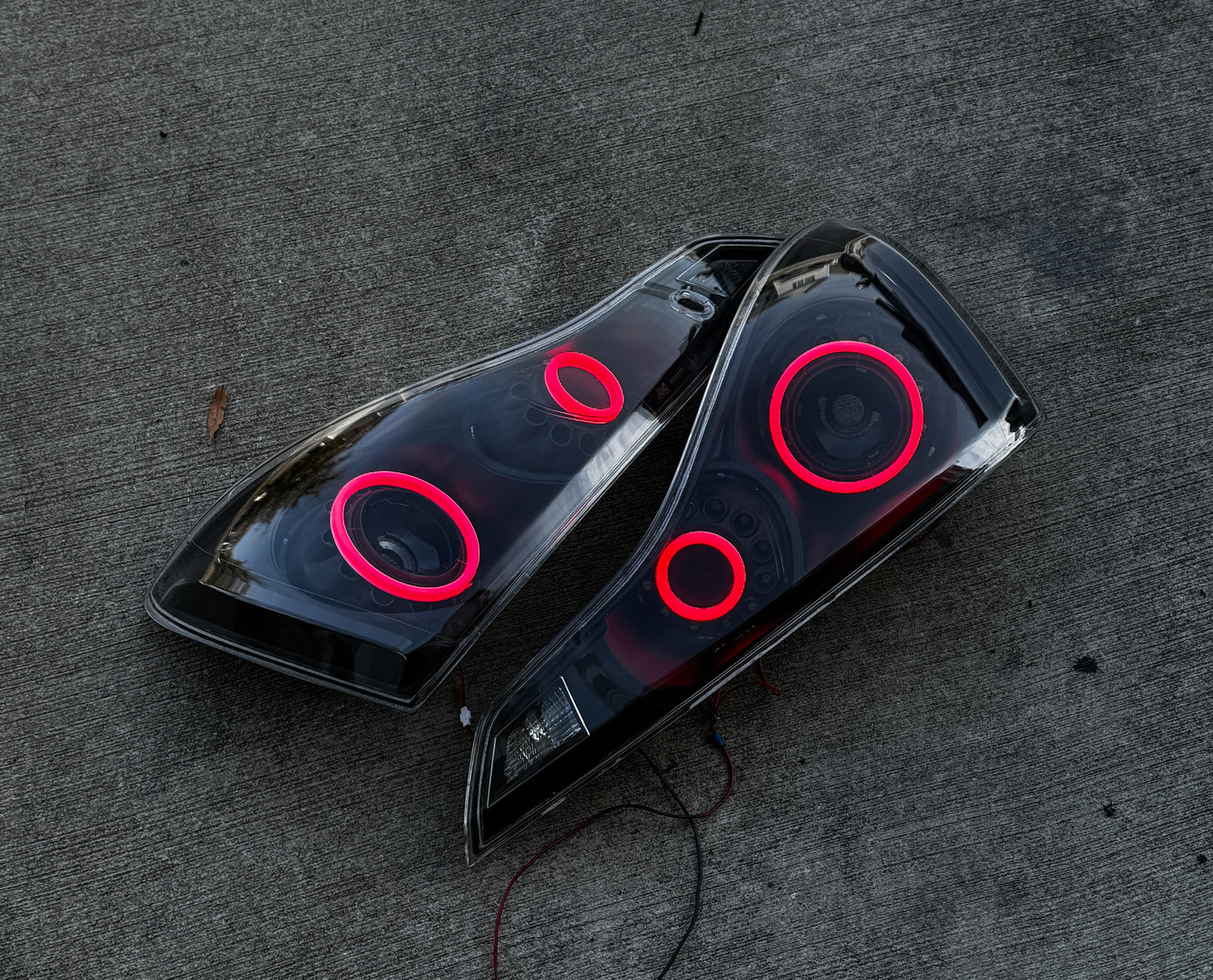 G37 Clear Halo Tail Lights