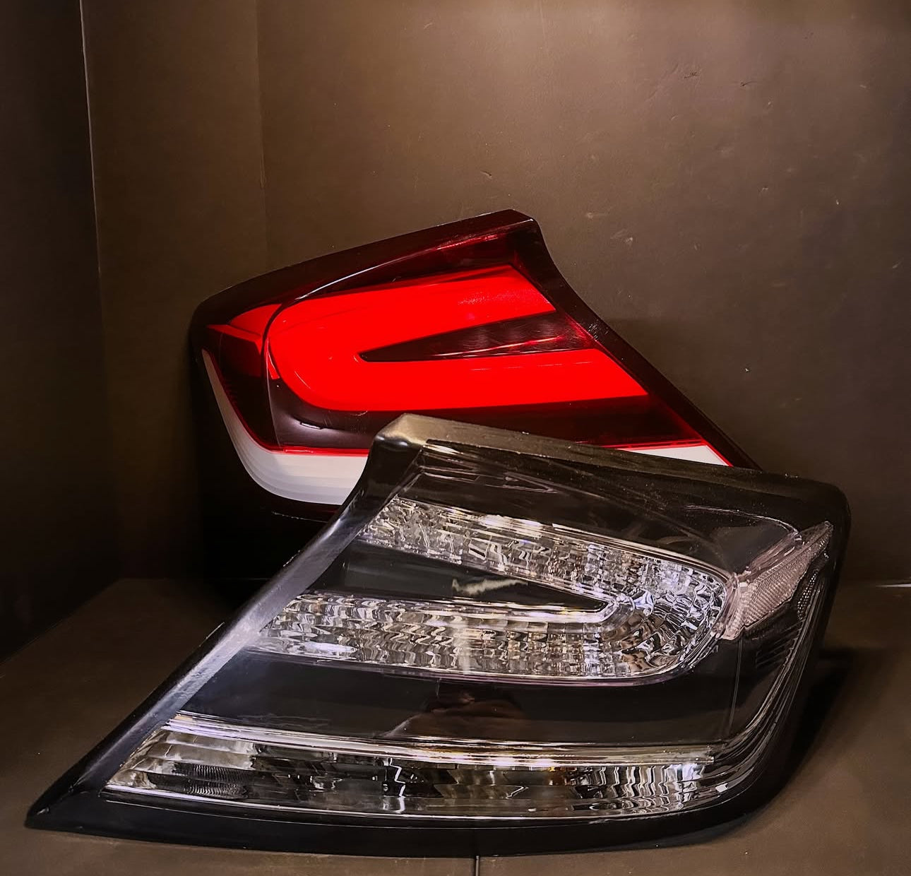 14-15 Honda Civic Coupe Clear Tail Lights
