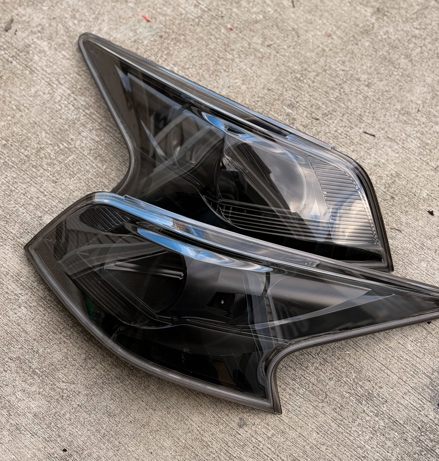 13-15 Altima Clear Tail lights black