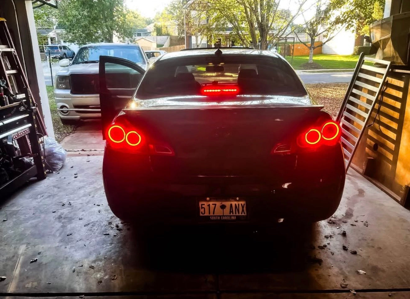 2010-2013 G37 / 11-12 G25 Sedan Black Projector Halo Headlights Tail lights