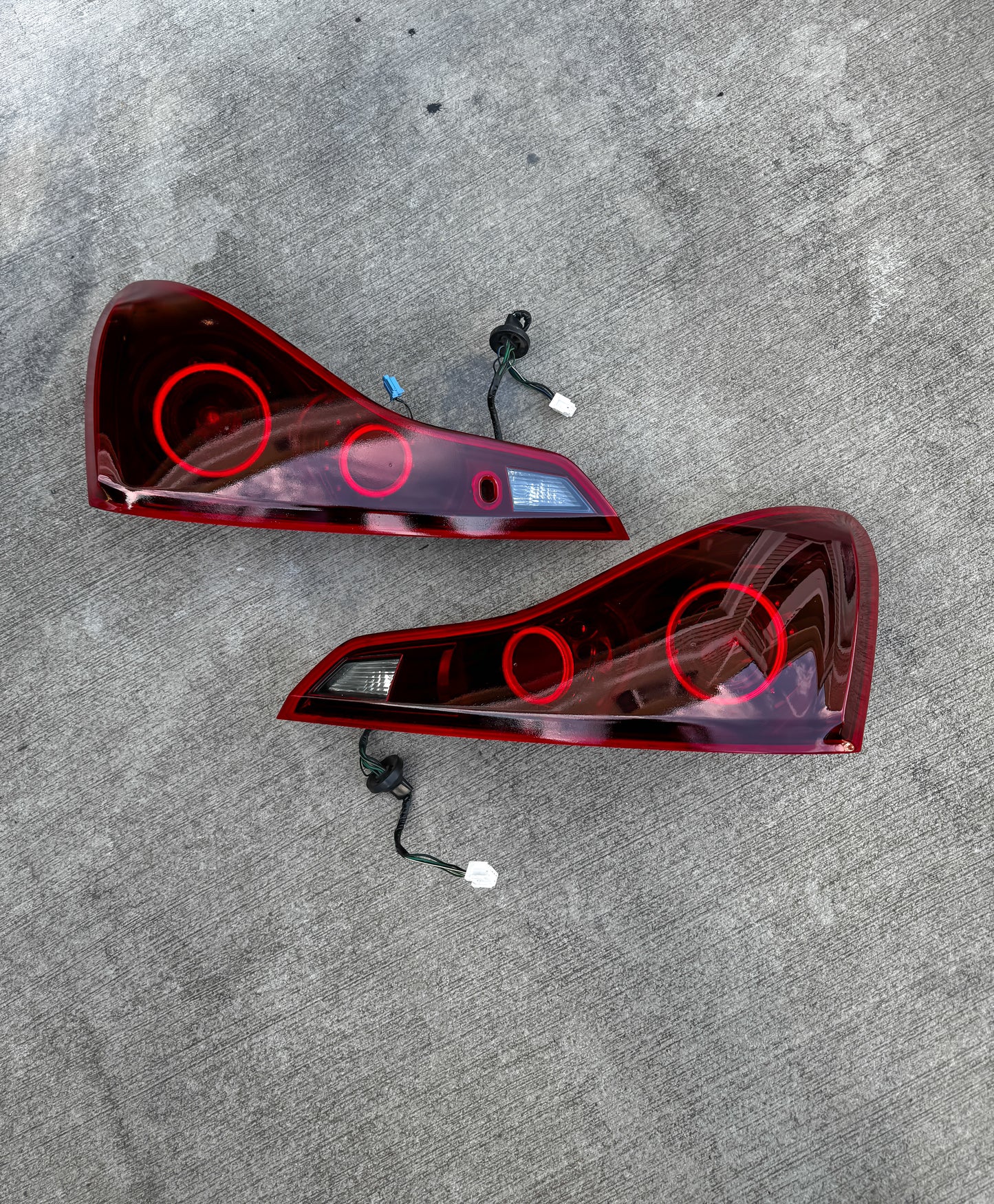 Infiniti G37 Coupe Halo tail light 07-16 G37 CV36 OEM Lights Black