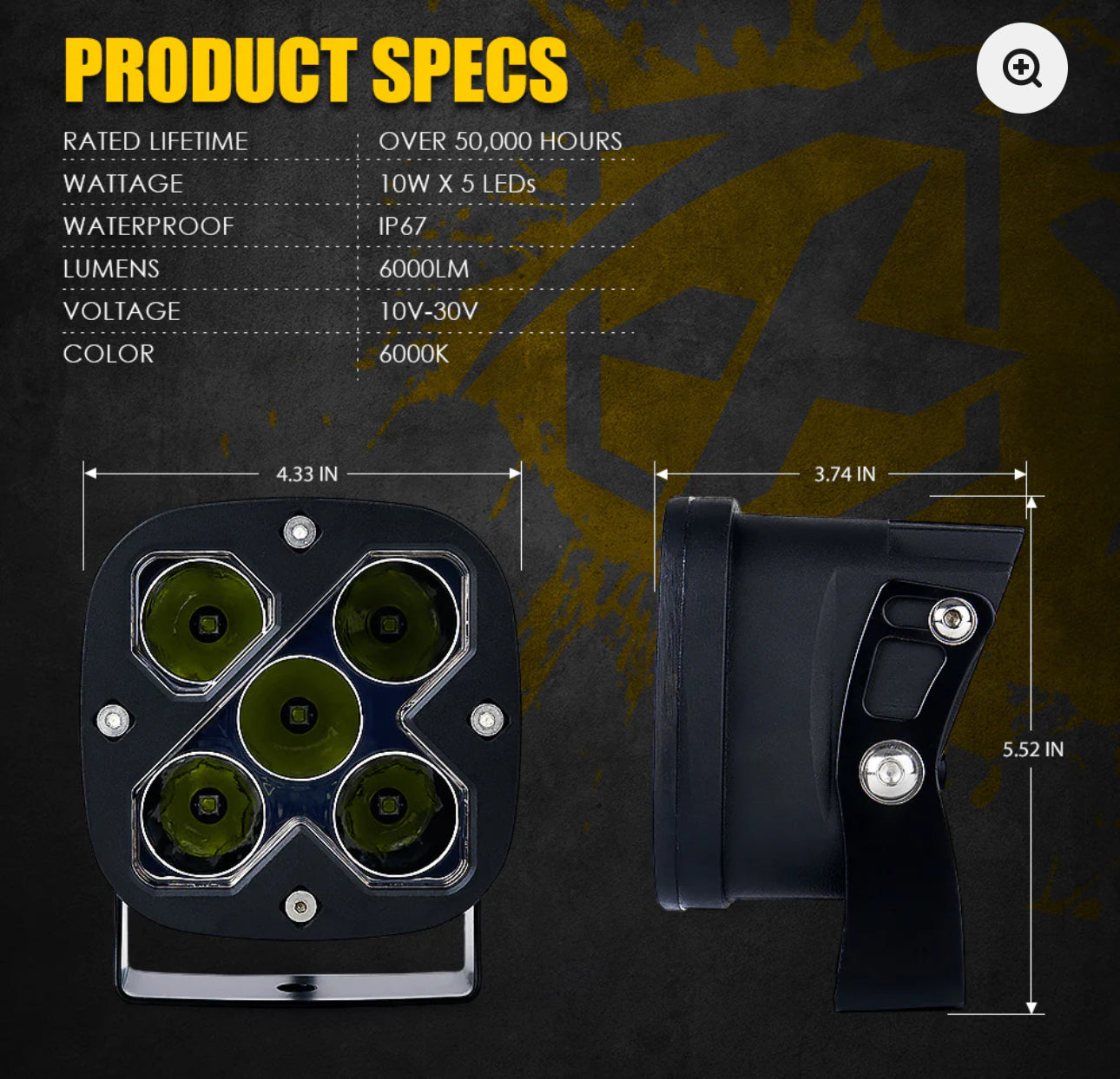 4" LED Light Pods