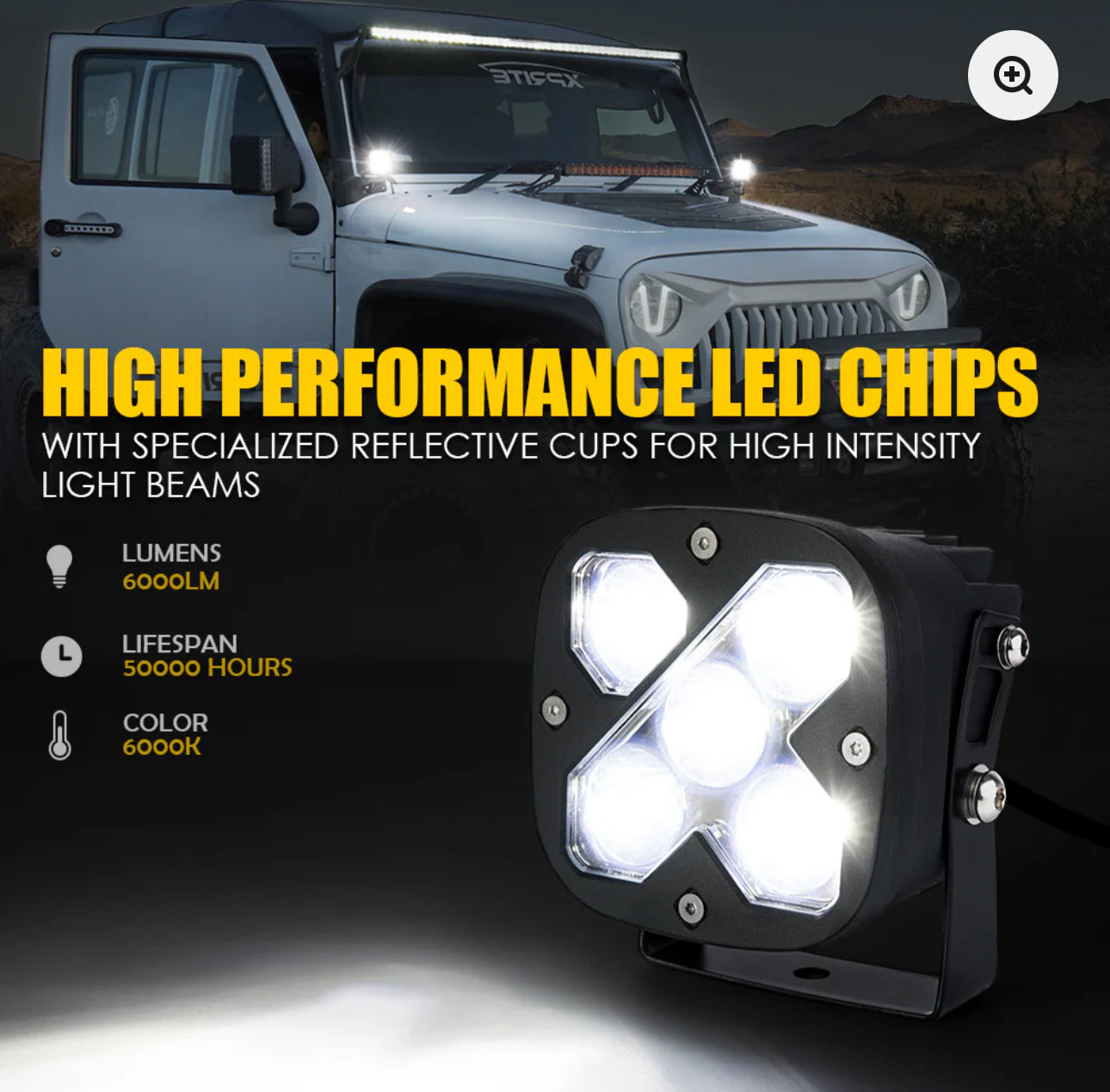 4" LED Light Pods