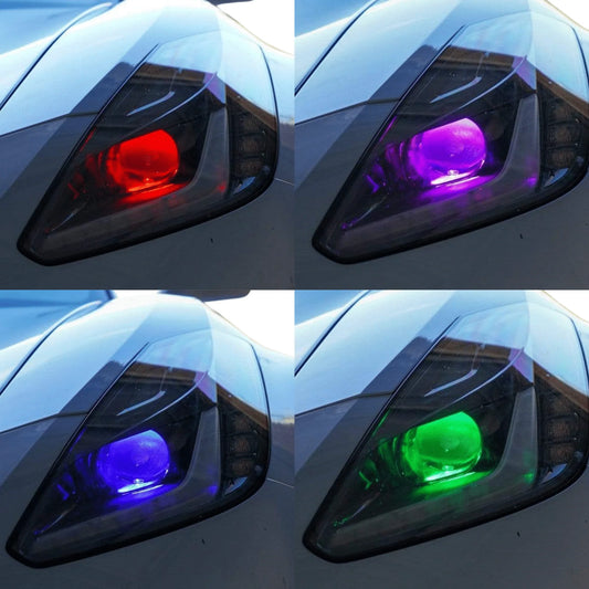 LED Demon Eyes for Headlights | Custom RGB & Color-Changing Projector Lighting