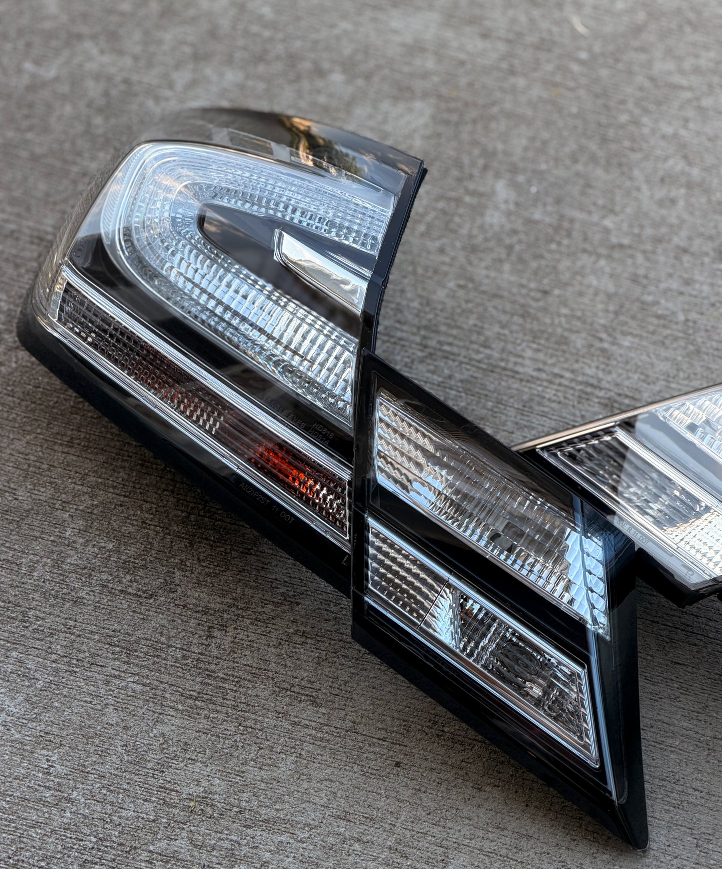 13-15 Civic Sedan Clear Tail Lights