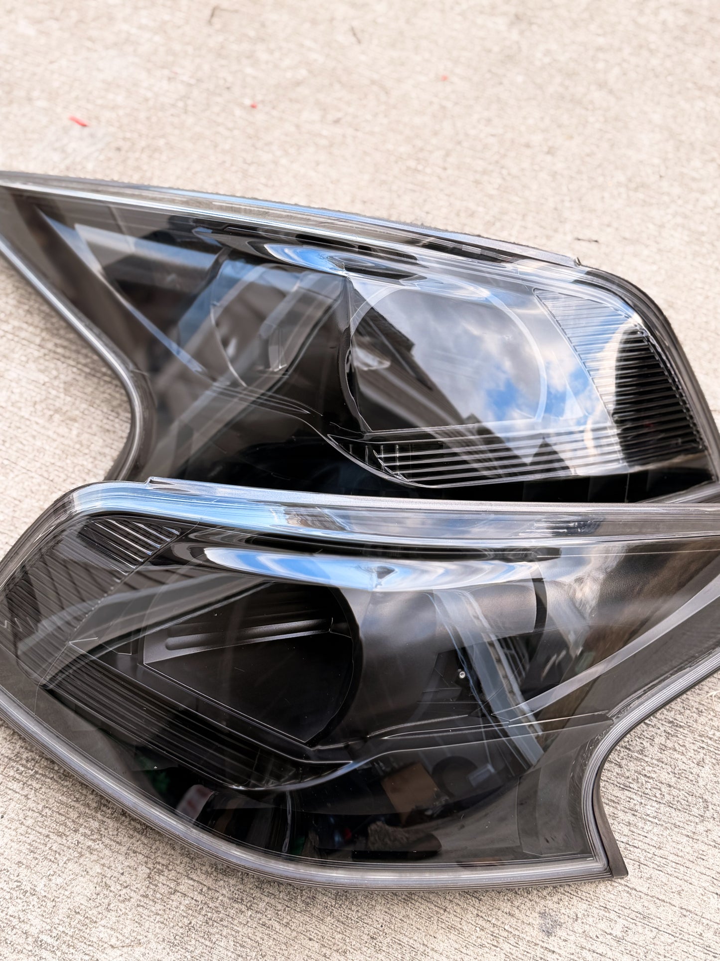 13-15 Altima Clear Tail lights black