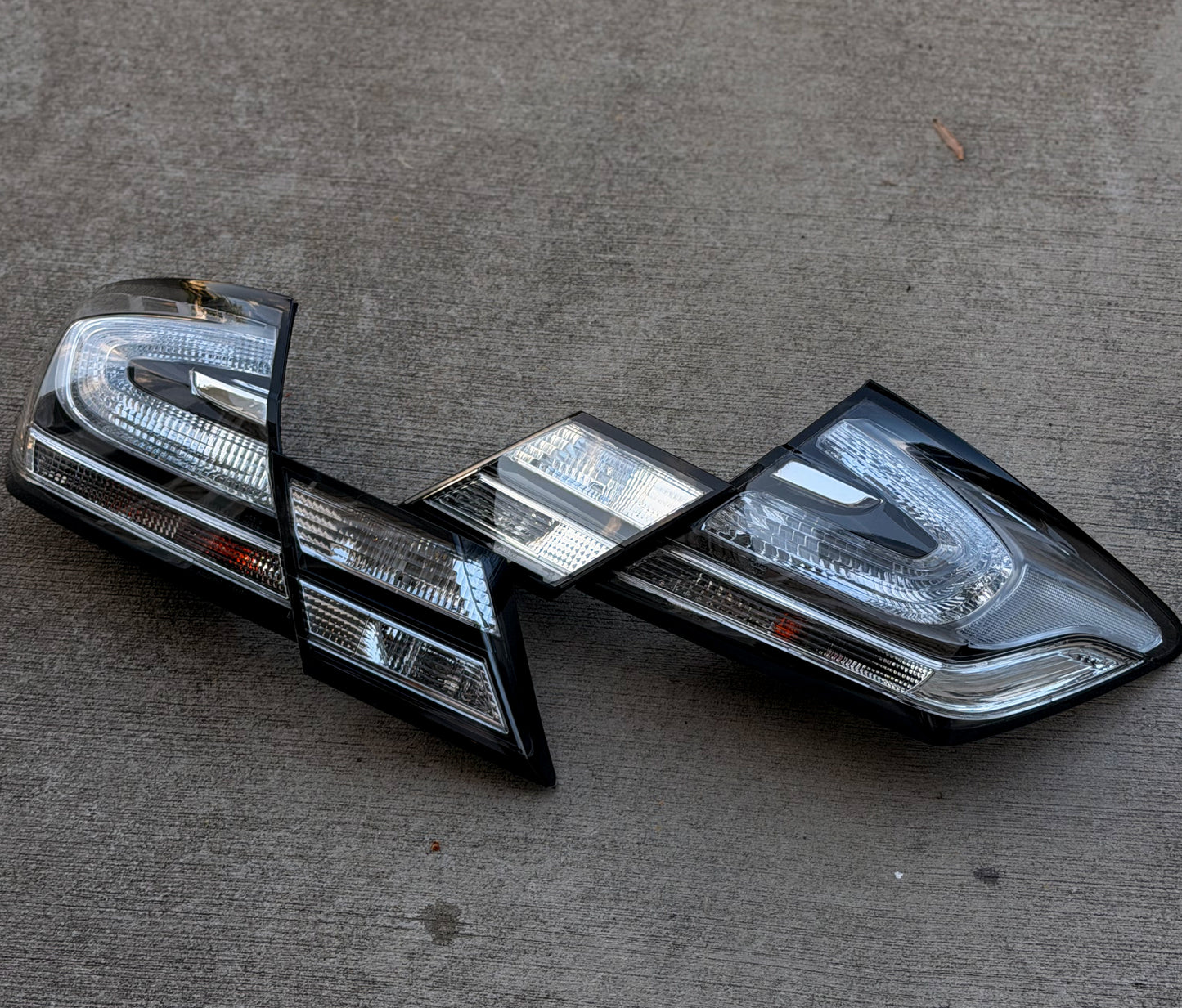 13-15 Civic Sedan Clear Tail Lights