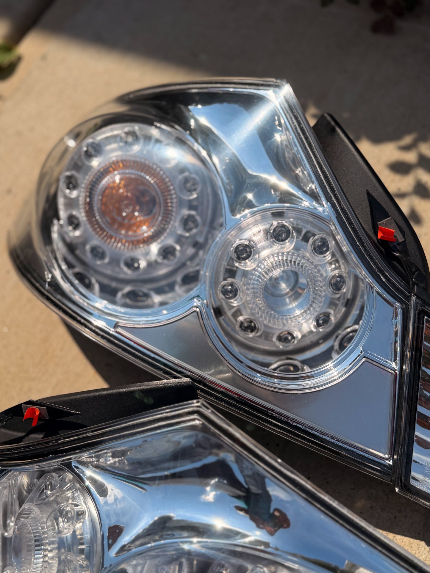 Clear Tail Light Set 2007-2013 Infiniti G35 / G37 Sedan 4D