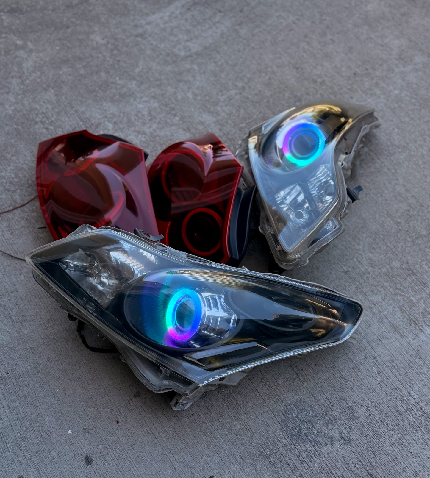 07-09 G35/G37 SEDAN Halo Headlights and Halo Tail Light Bundle