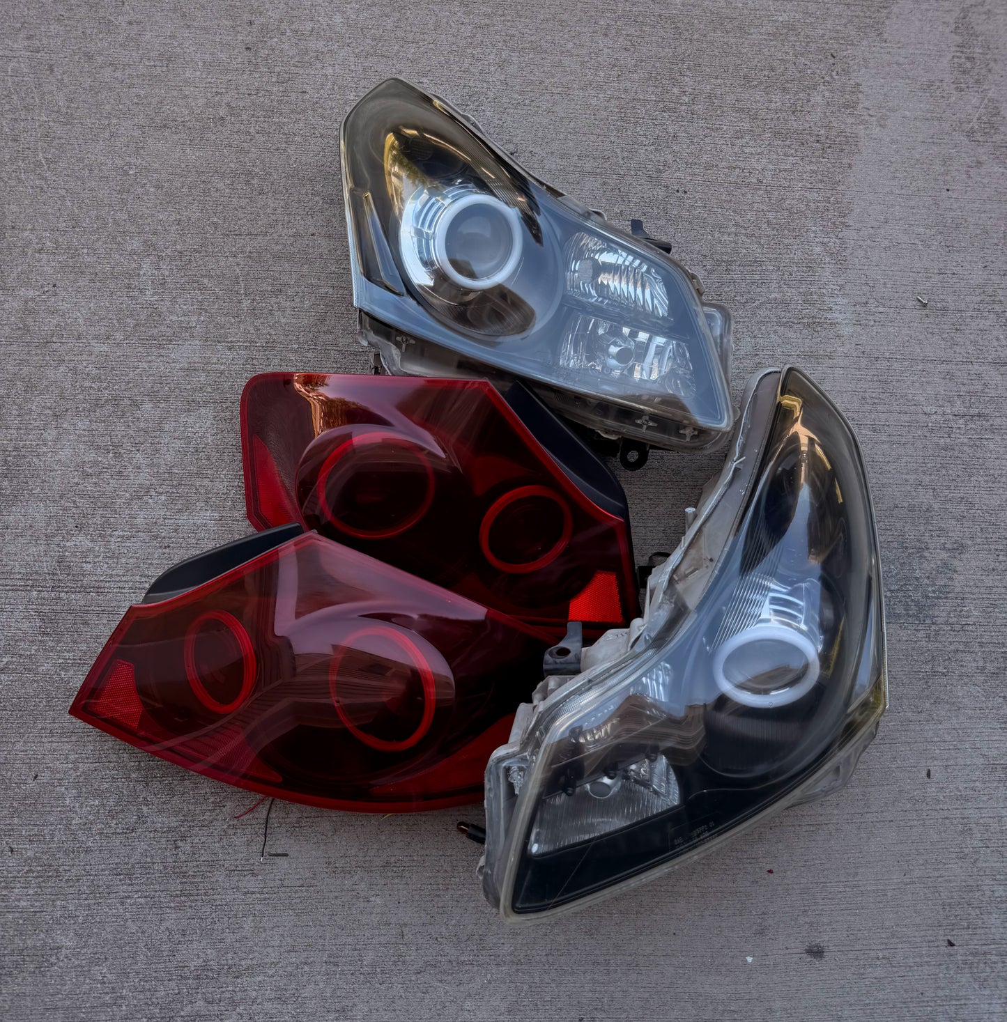 07-09 G35/G37 SEDAN Halo Headlights and Halo Tail Light Bundle