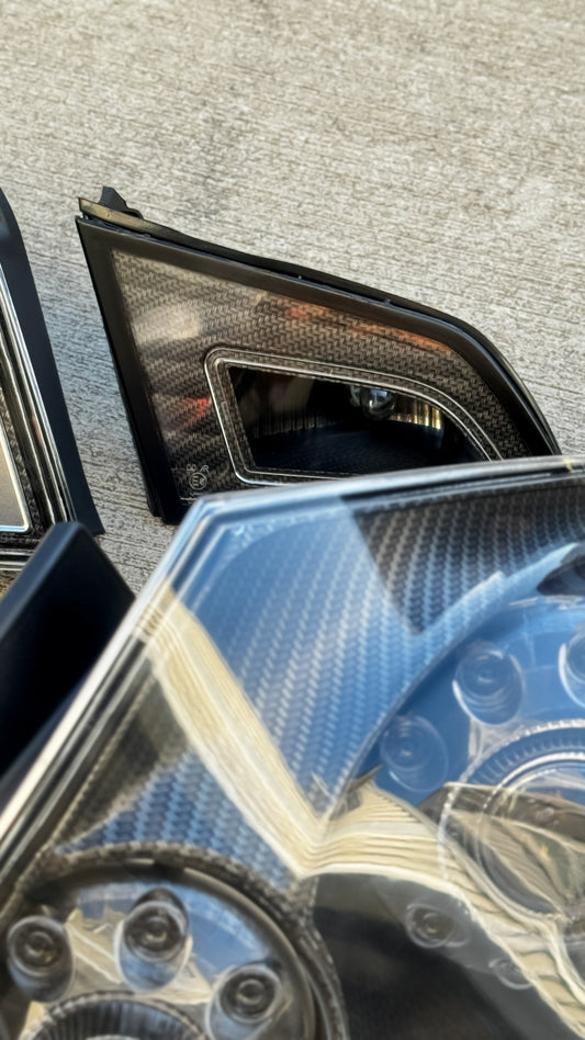 Infiniti G37 V36 G35 Q40 06-14 4dr Sedan Tail Lights with Carbon Fiber