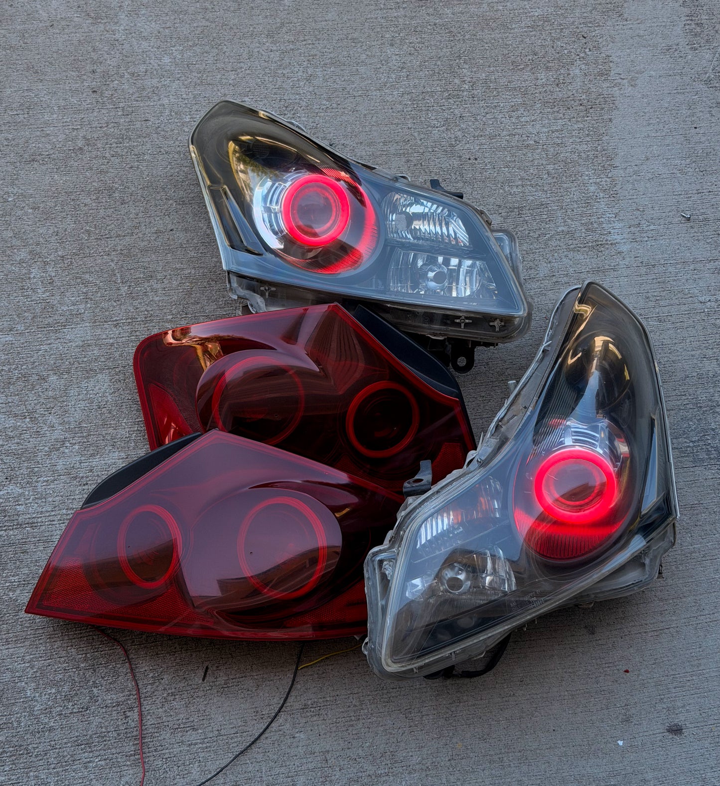 07-09 G35/G37 SEDAN Halo Headlights and Halo Tail Light Bundle