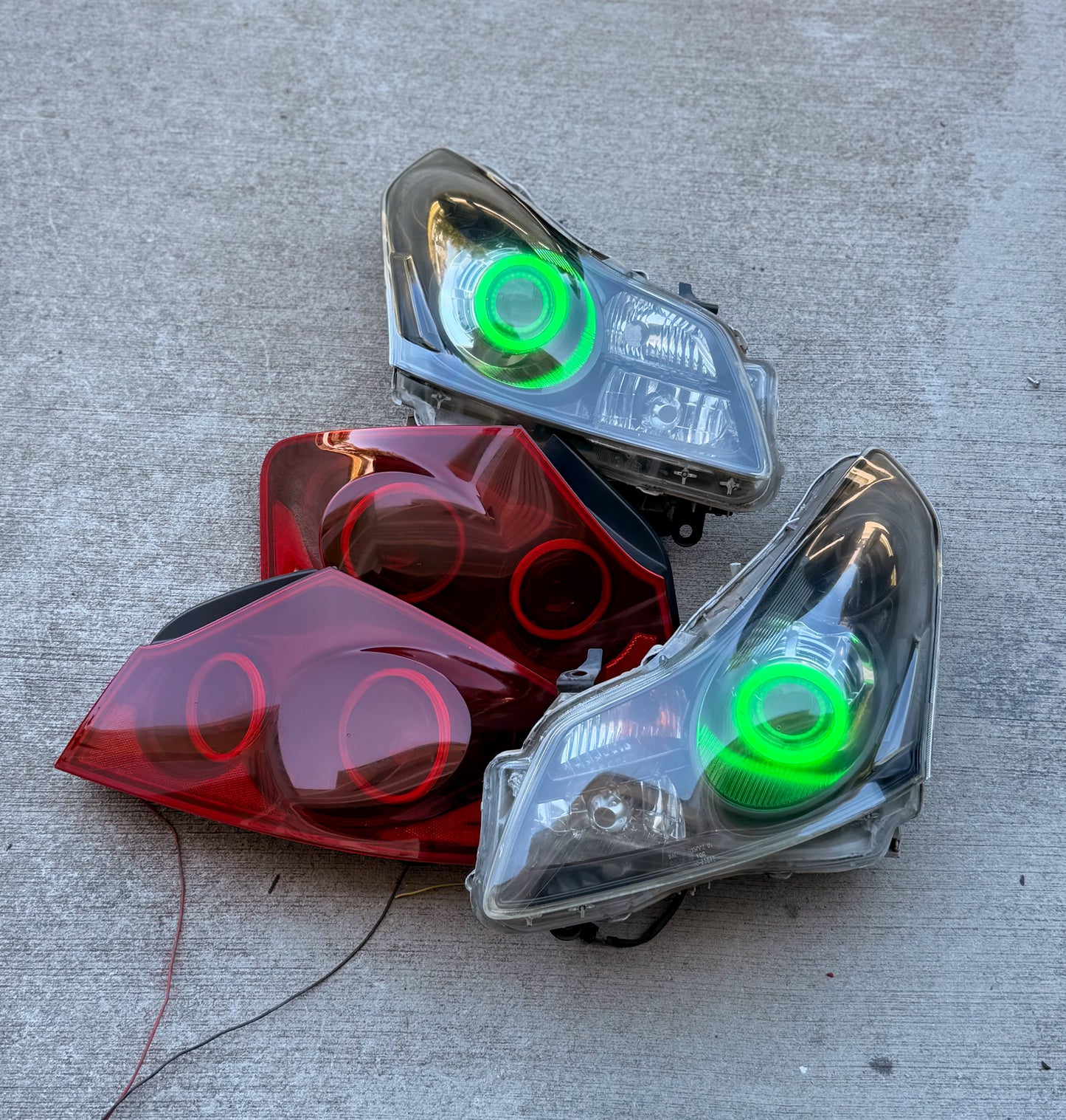 07-09 G35/G37 SEDAN Halo Headlights and Halo Tail Light Bundle