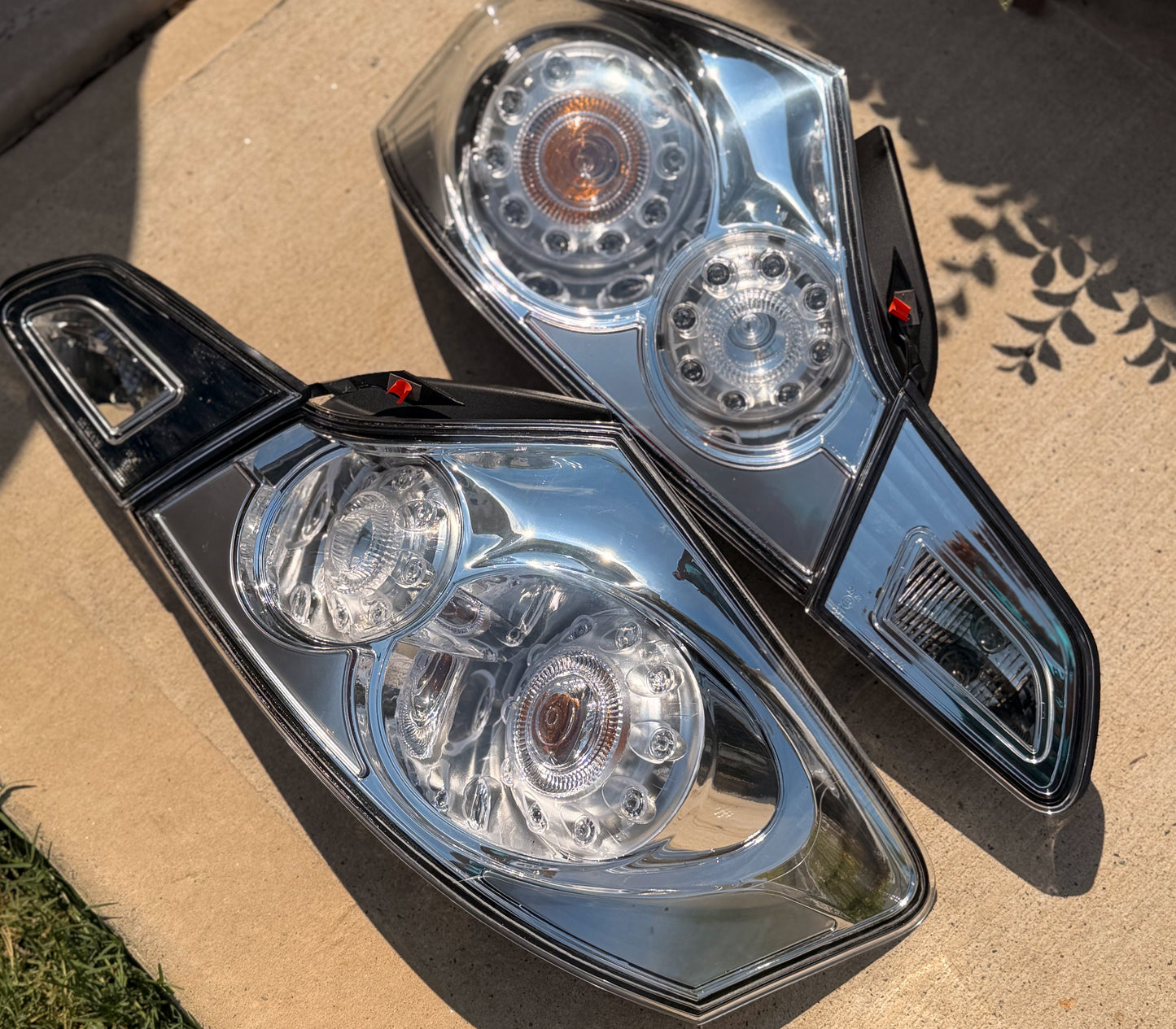 Clear Tail Light Set 2007-2013 Infiniti G35 / G37 Sedan 4D
