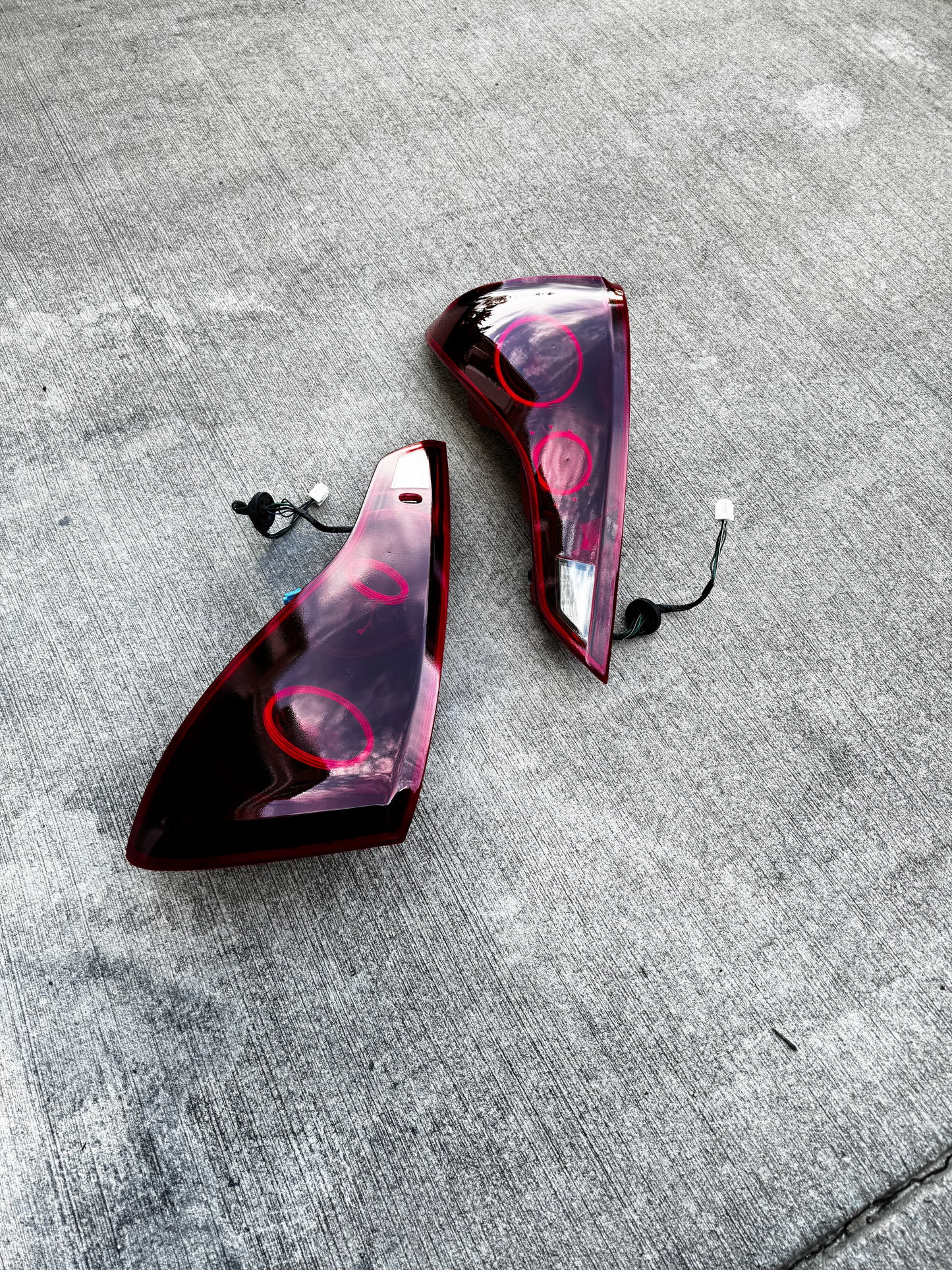 Infiniti G37 Coupe Halo tail light 07-16 G37 CV36 OEM Lights Black
