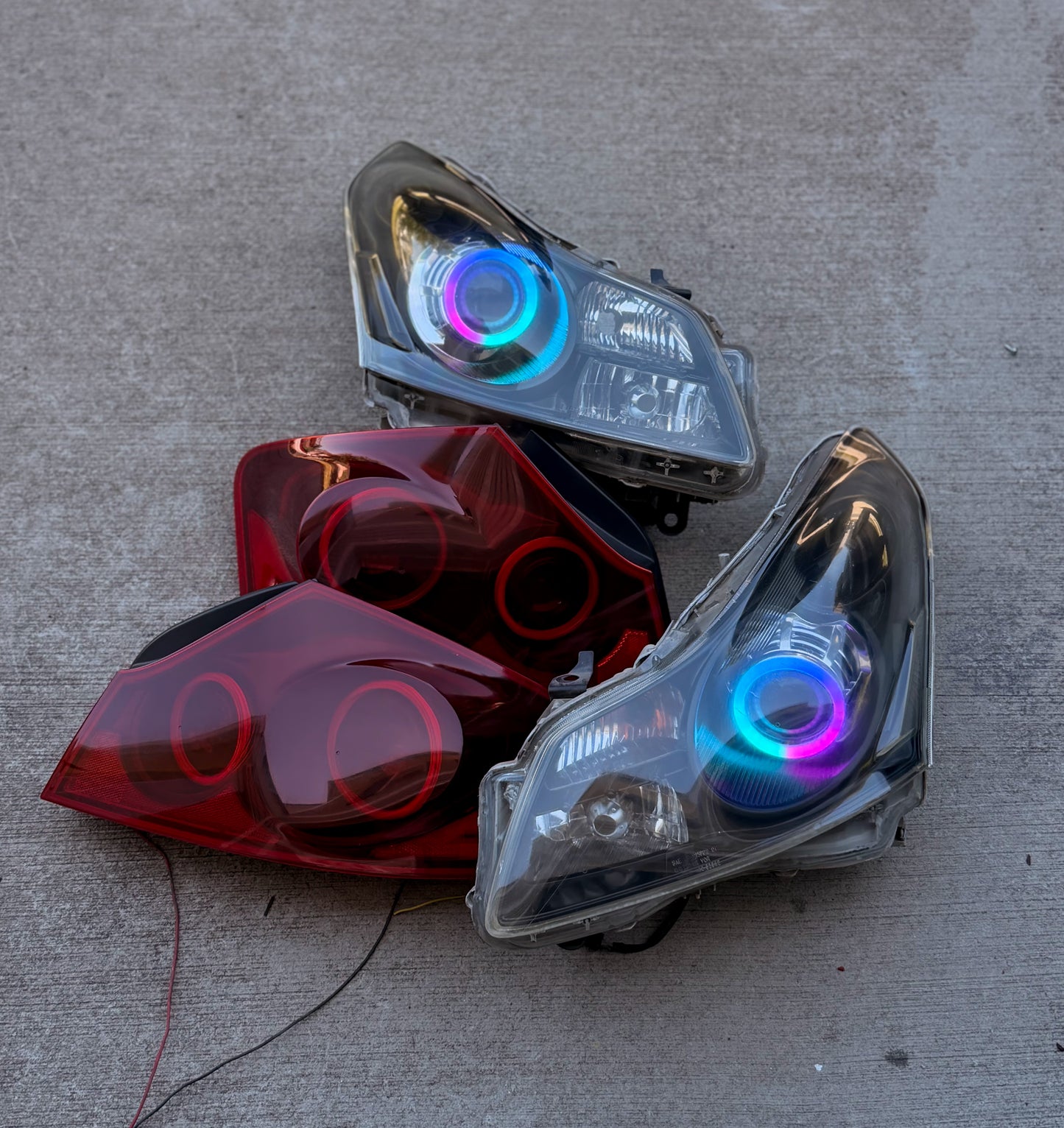 07-09 G35/G37 SEDAN Halo Headlights and Halo Tail Light Bundle
