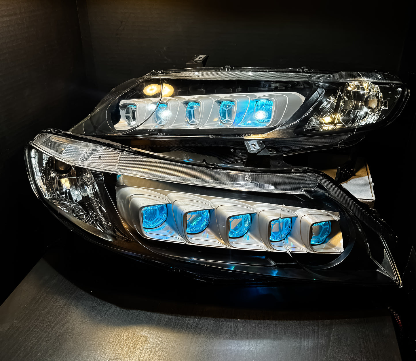 2006-2011 Honda Civic Sedan Jewel Eye Headlights RGB