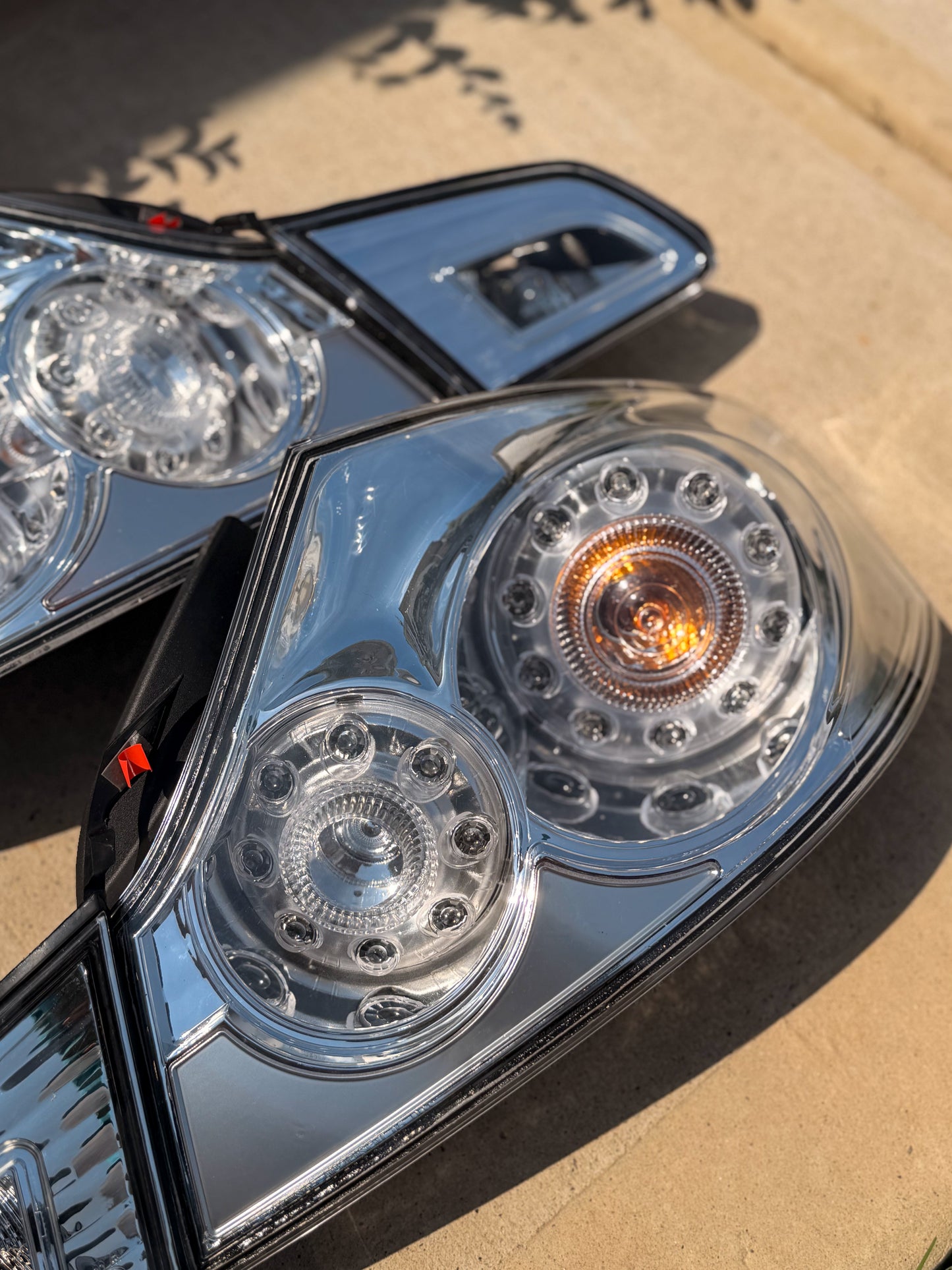 Clear Tail Light Set 2007-2013 Infiniti G35 / G37 Sedan 4D