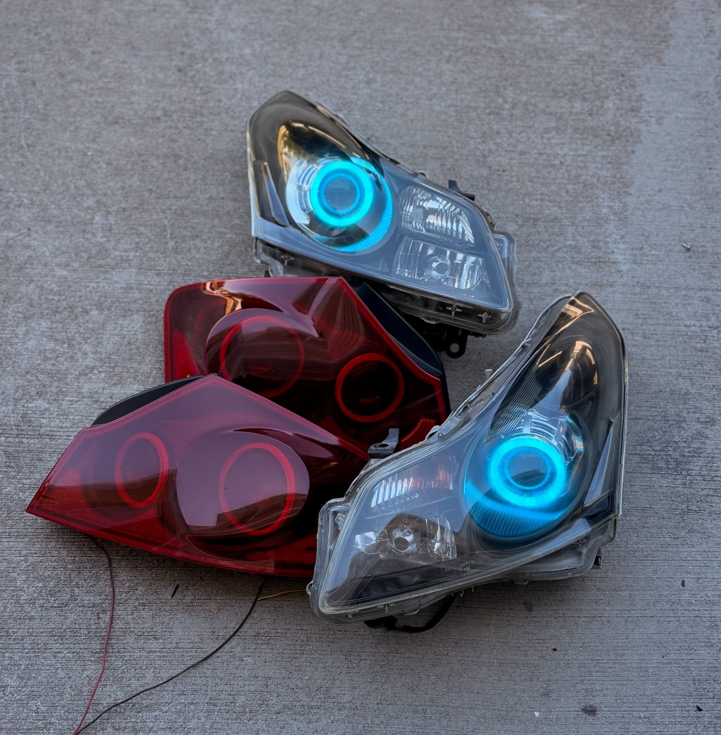 07-09 G35/G37 SEDAN Halo Headlights and Halo Tail Light Bundle