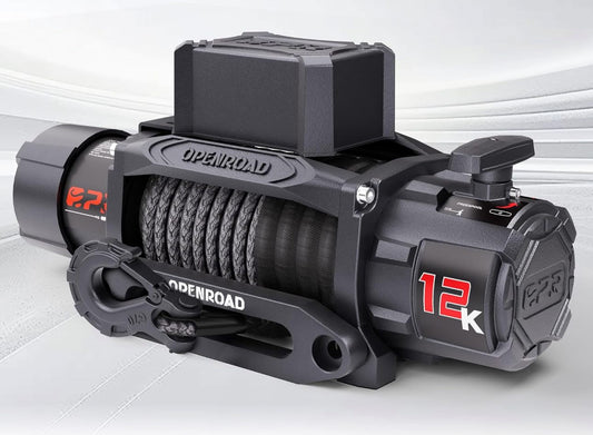 OPENROAD 12000lb Winch with Synthetic Rope & Wireless Remotes